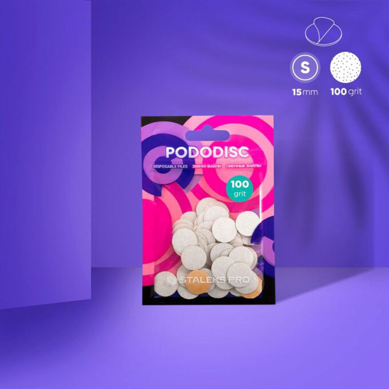 Спонж-файл для педикюрного диска Pododisc Staleks Pro S, (50 шт) - 100
