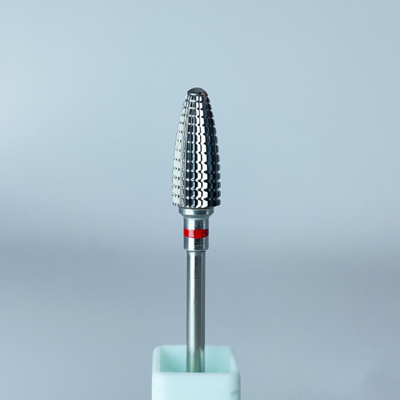 Carbide bit “Corn” red Ø6 mm / 15.5 mm