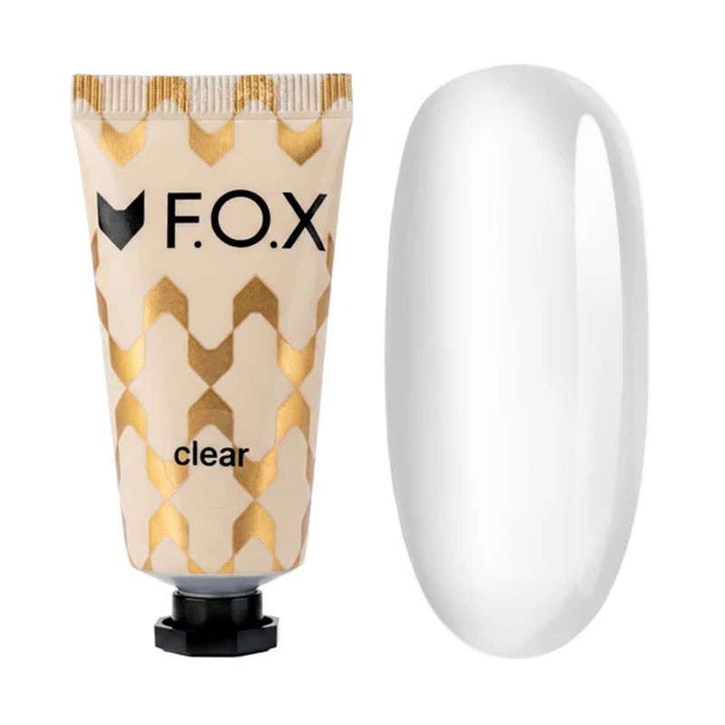 Полигель F.O.X Poly Gel Nano Clear, прозрачный, тюбик, 15 мл