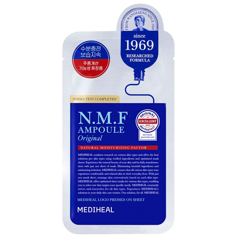 Kosteuttava kangasnaamio MEDIHEAL N.M.F Ampoule Mask Original, 1 kpl