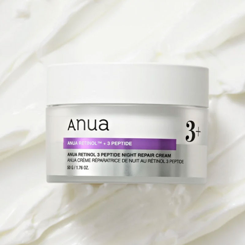 Uudistava yövoide Anua Retinol 3 Peptide, 50 g