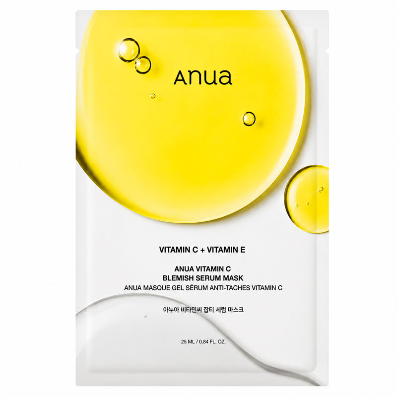 C-vitamiiniga kangasmask Anua Vitamin C Blemish Serum Mask, 1 tk