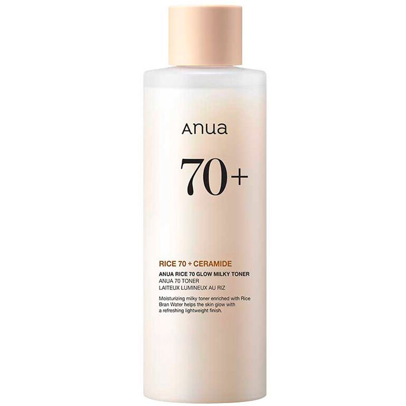 Maitomainen riisikasvovesi Anua Rice 70 Glow Milky Toner Mini, 40 ml