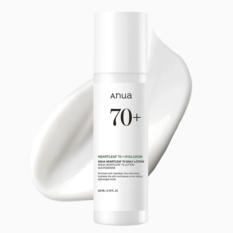 Igapäevane näokreem 70% südajalehe ekstraktiga Anua Heartleaf 70% Daily Lotion, 200 ml