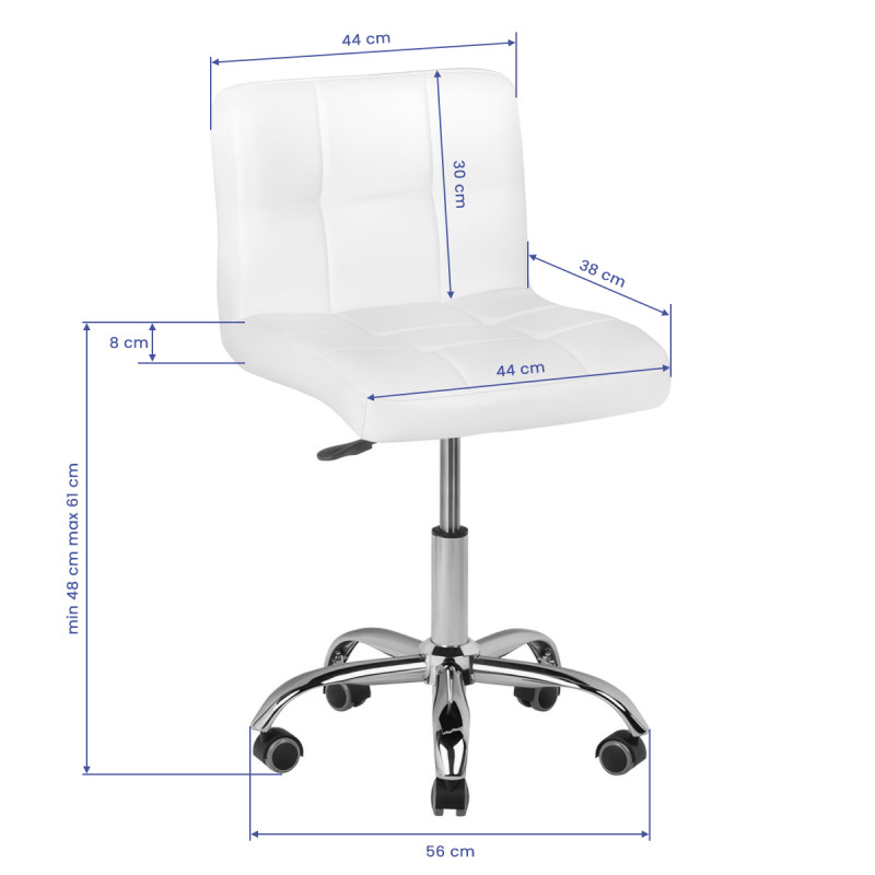Cosmetic chair a-5299 white