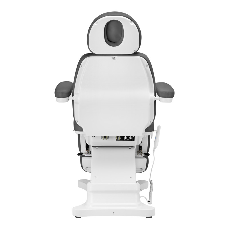 Electric cosmetic chair SILLON CLASSIC 3 motors with pedi cradle gray