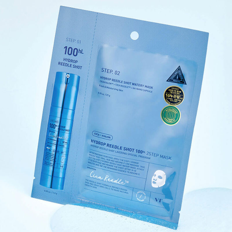 Kaheastmeline näomask VT Cosmetics Hydrop Reedle Shot 100HL, 1 tk