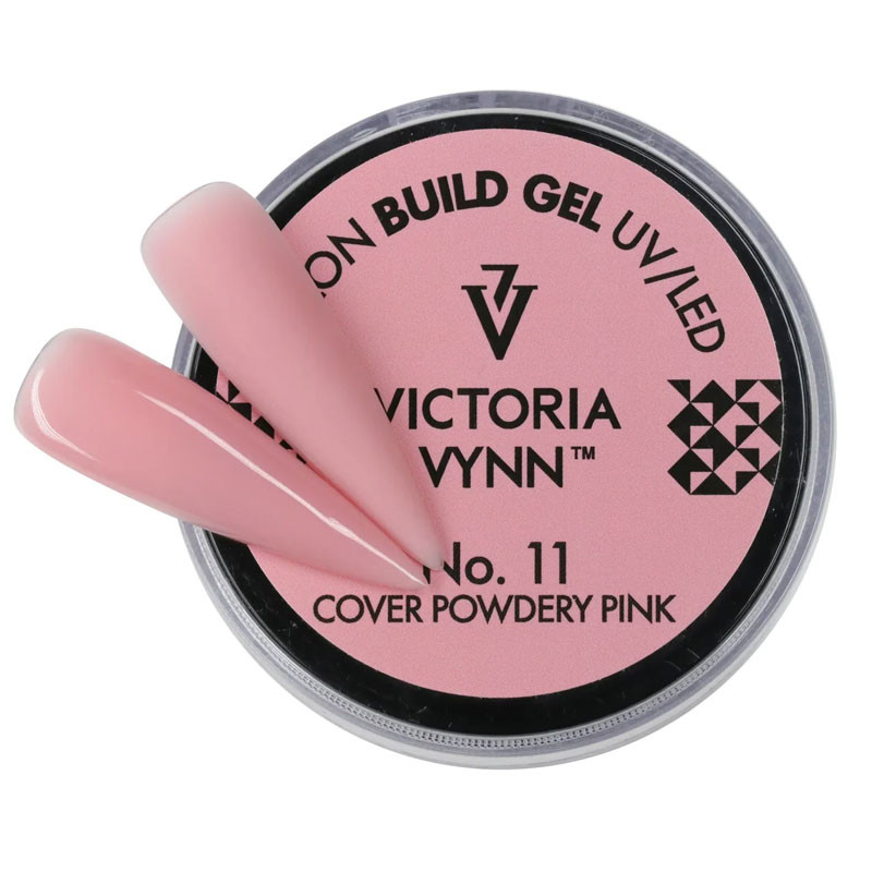 Geel küünte pikendamiseks Victoria Vynn SALON BUILD GEL Cover Powdery Pink - 15 ml