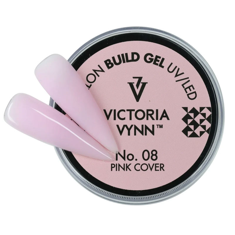 Geel küünte pikendamiseks Victoria Vynn SALON BUILD GEL Pink Cover - 15 ml