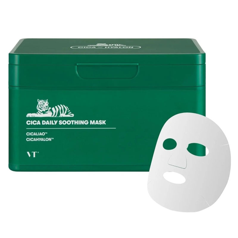 Успокаивающие маски для лица Cica Daily Soothing Mask VT Cosmetics, 30 шт