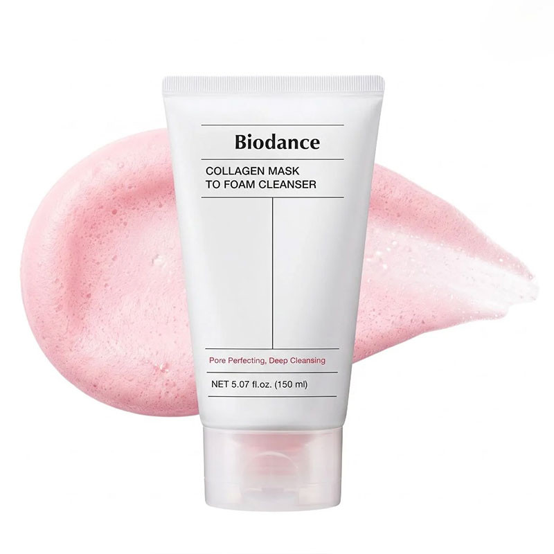 Kollageenimask ja vahupuhastus Collagen Mask To Foam Cleanser Biodance, 150 ml