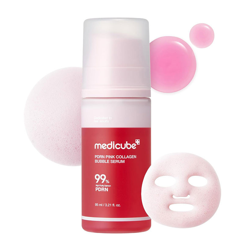 Kollageeniga mulliseerum PDRN Pink Collagen Bubble Serum Medicube, 95 ml