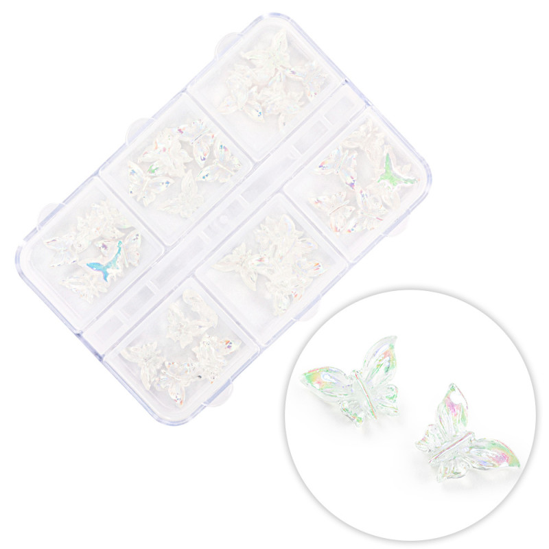 Molly Nails 3D Butterfly Nail Art Decorations, 36 pcs
