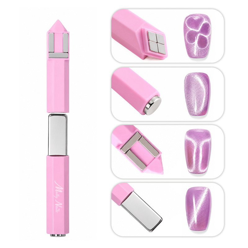 4-in-1 Magnet for Cat Eye Effect MollyNails, Pink