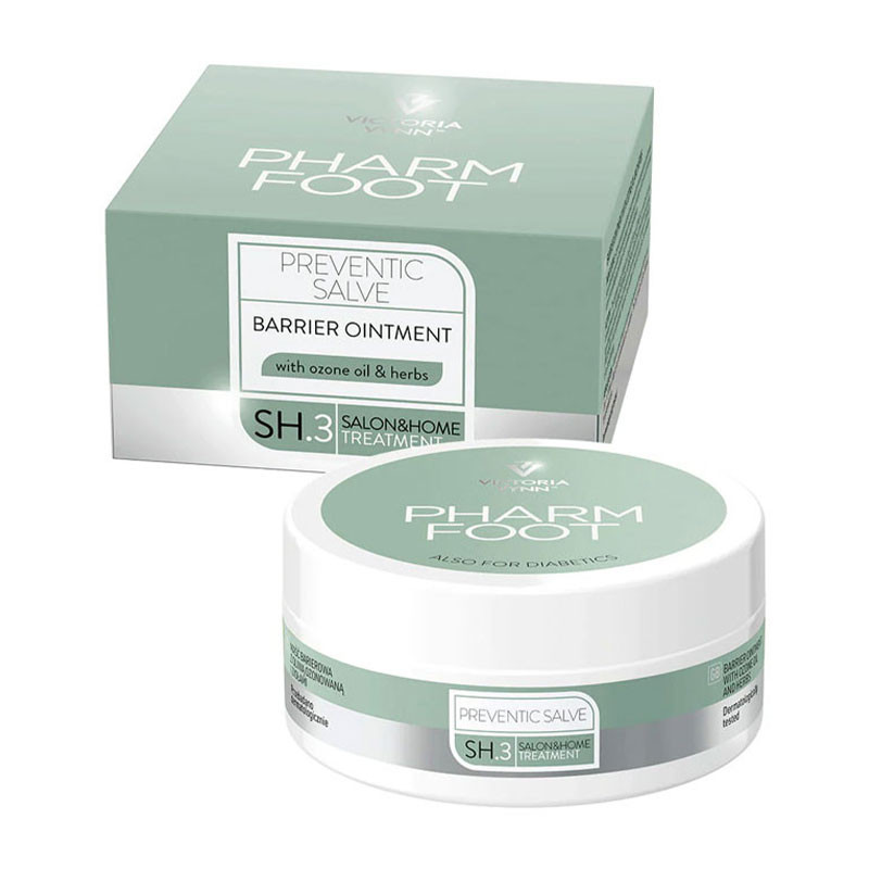 Барьерная мазь с озоновым маслом и лекарственными растениями - Victoria Vynn Pharm Foot Preventic salve, 75 мл