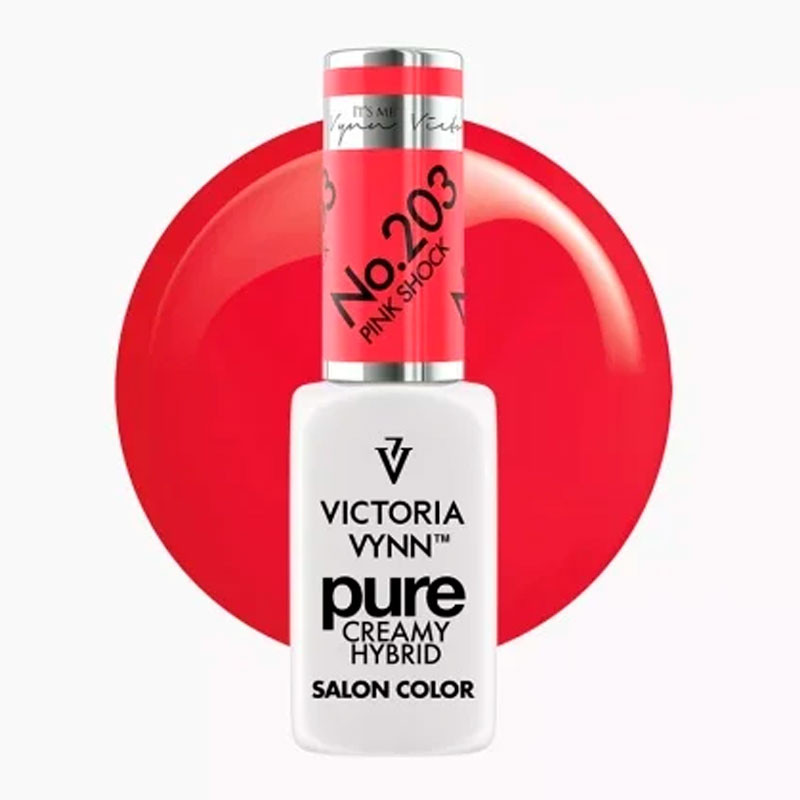Geelilakka Victoria Vynn Pure Creamy Hybrid 203 Pink Shock, 8 ml