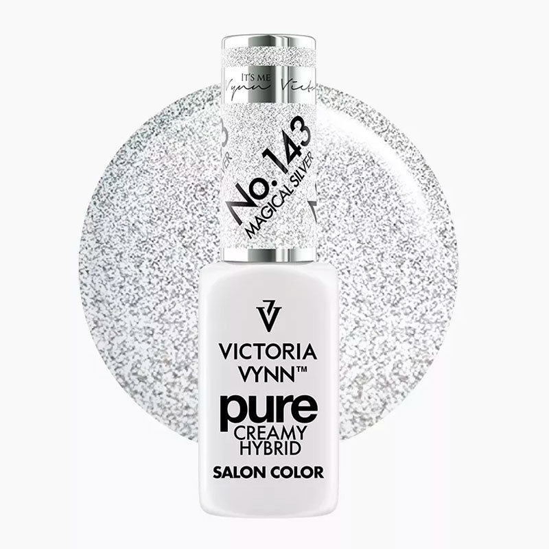 Geelilakka Victoria Vynn Pure Creamy Hybrid 143 Magical Silver, 8 ml