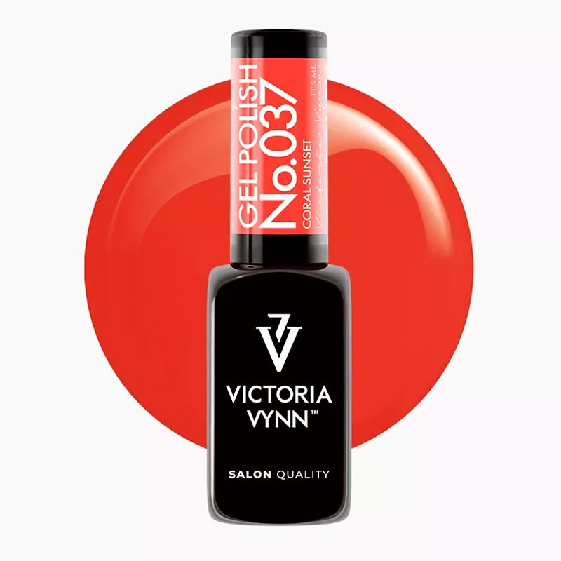 Geellakk Victoria Vynn 037 Coral Sunset, 8 ml