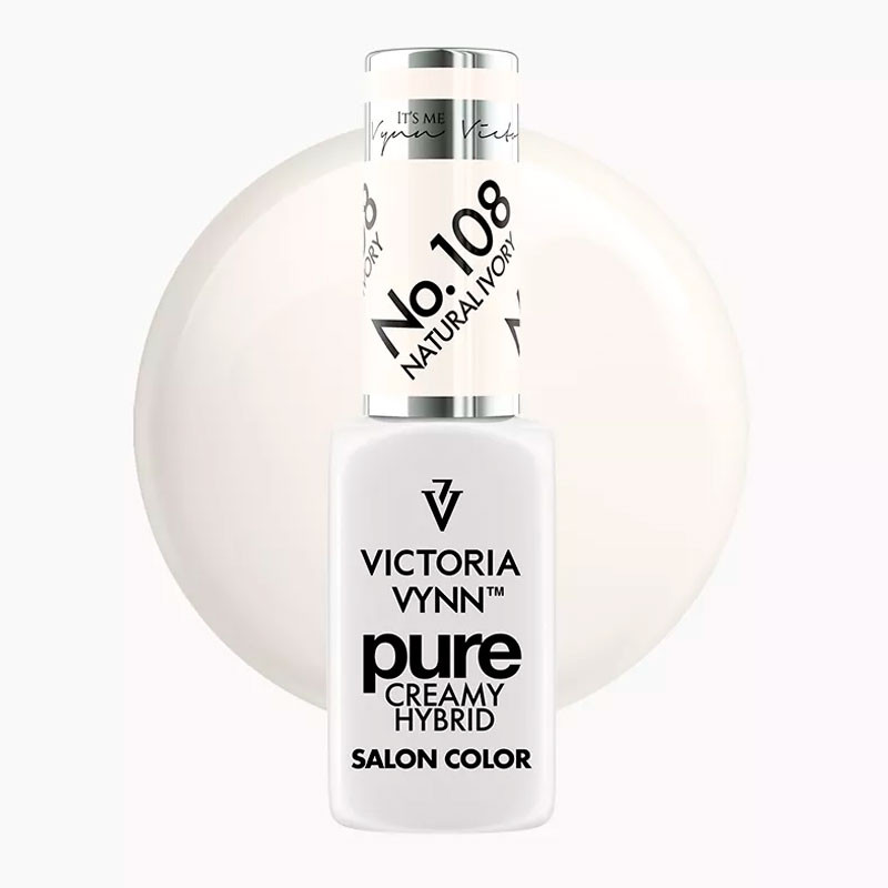 Gel Polish Victoria Vynn Pure Creamy Hybrid 108 Natural Ivory, 8 ml