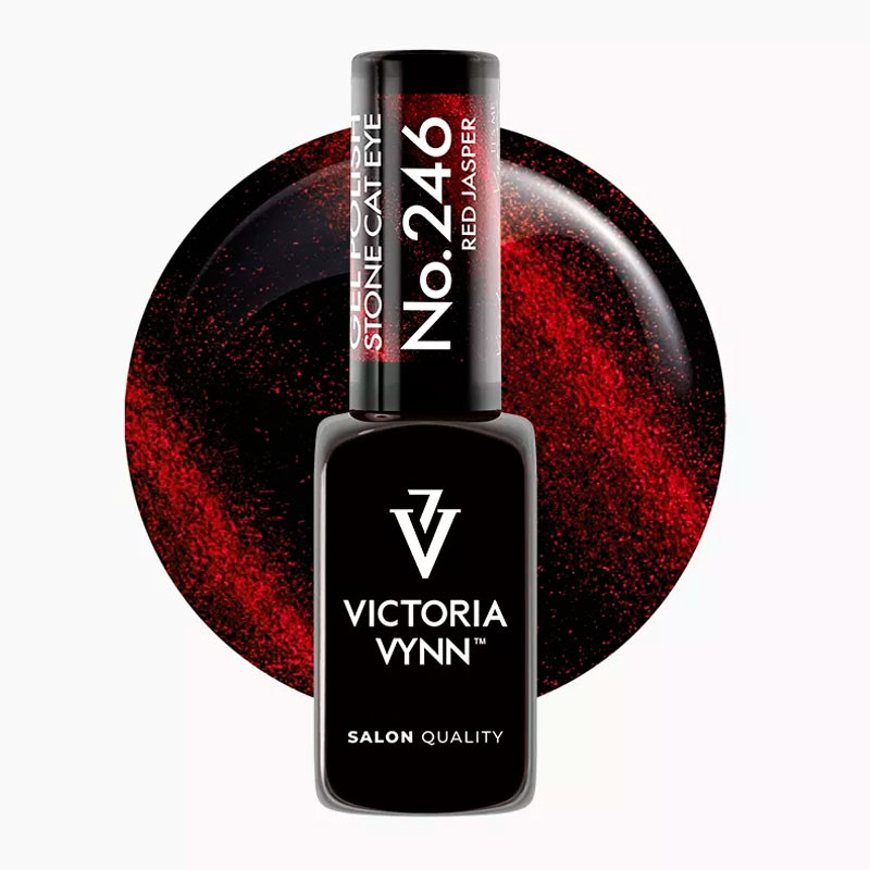 Cat Eye -geelilakka Victoria Vynn 246 Red Jasper, 8 ml