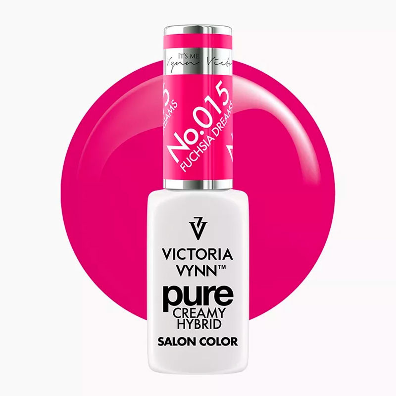Geelilakka Victoria Vynn Pure Creamy Hybrid – 015 Fuchsia Dreams, 8 ml