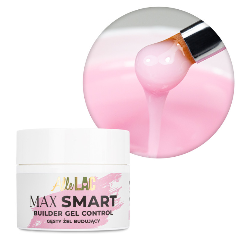 Thick Builder Gel AlleLac Max Smart Builder Gel Control Sweet Pink, 45 g