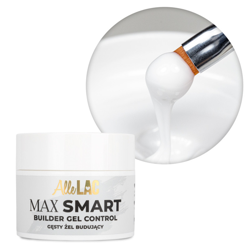 Thick Builder Gel AlleLac Max Smart Builder Gel Control French White, 45 g