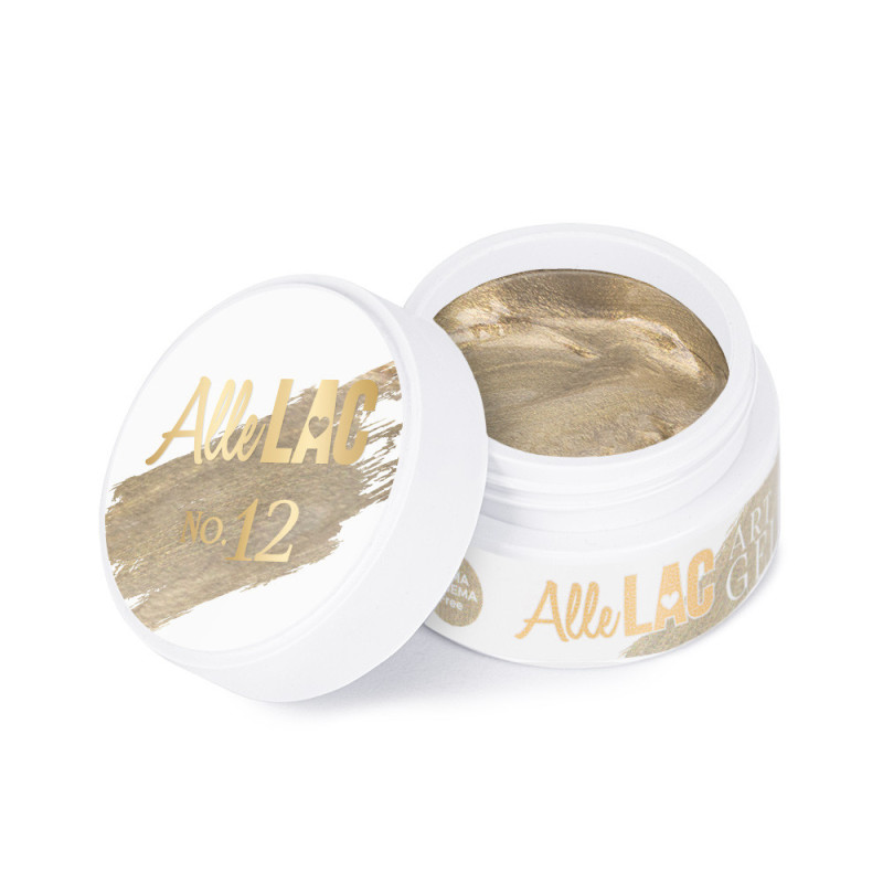 Geelvärv Art Gel AlleLac HEMA/Di-HEMA Free, Gold Nr 12 – 5 g