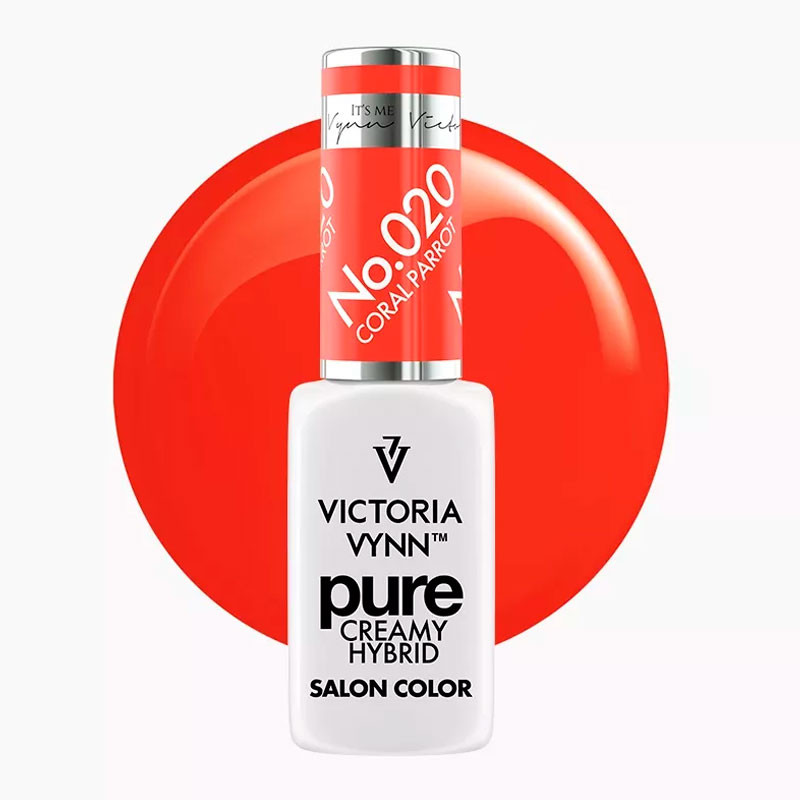 Гель-лак Victoria Vynn Pure Creamy Hybrid – 020 Coral Parrot, 8 ml