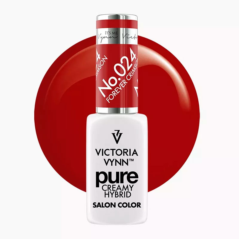 Gel Polish Victoria Vynn Pure Creamy Hybrid – 024 Forever Crimson, 8 ml