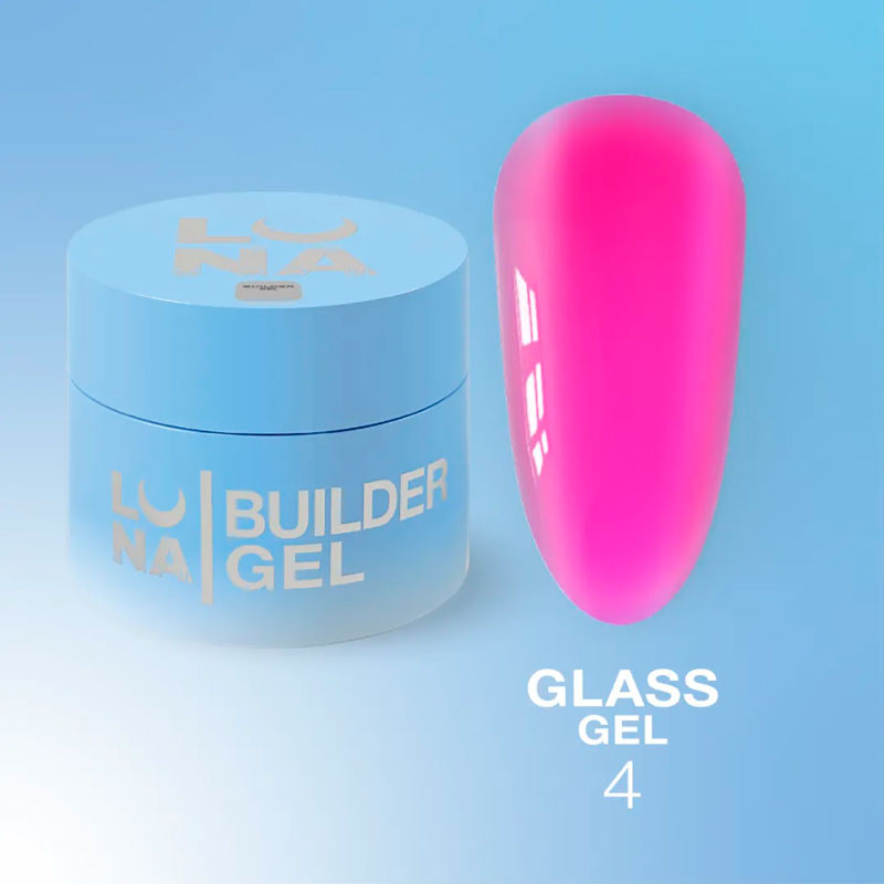 Витражный гель для наращивания LunaMOON Glass Gel – №4, 15 ml