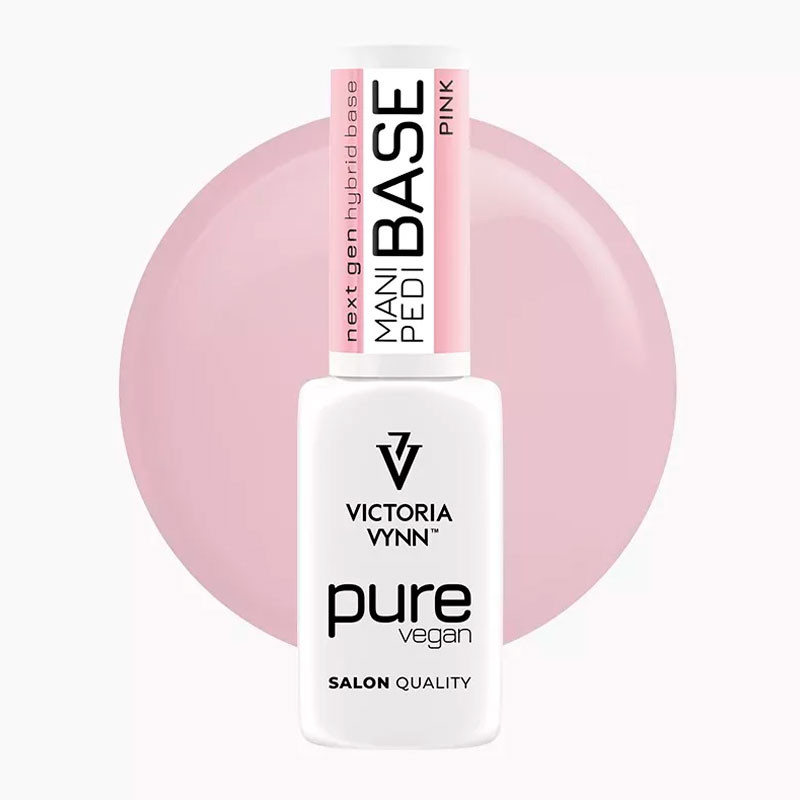 Mani&Pedi Base Pure Vegan Victoria Vynn Pink, 8 ml