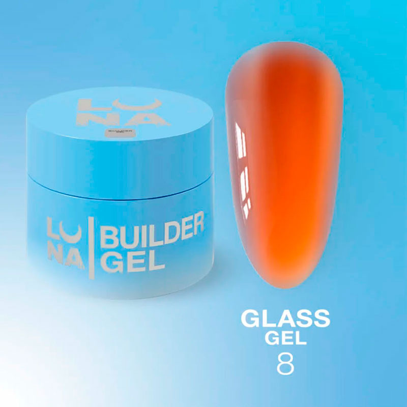 Ehitusgeel LunaMOON Glass Gel – nr 8, 15 ml