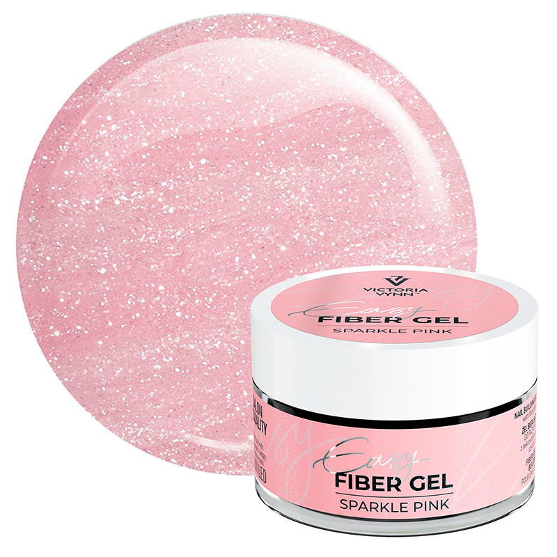 Ehitusgeel Victoria Vynn Easy Fiber Gel – Sparkle Pink, 50 ml
