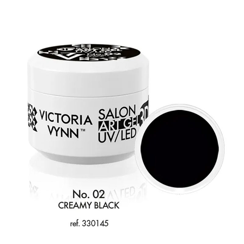 3D Art Gel No Wipe Victoria Vynn – 02 Black, 5 ml