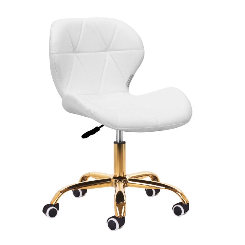 Cosmetic stool QS-06G white