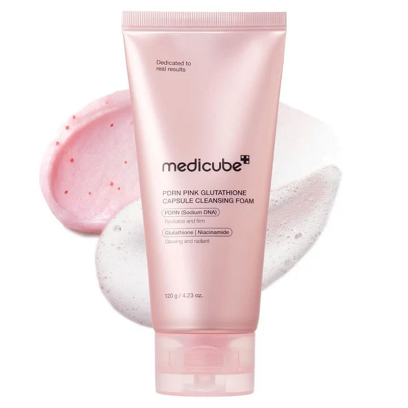 Puhastusvaht PDRN-i ja glutatiooniga Medicube PDRN Pink Glutathione Capsule, 120 g