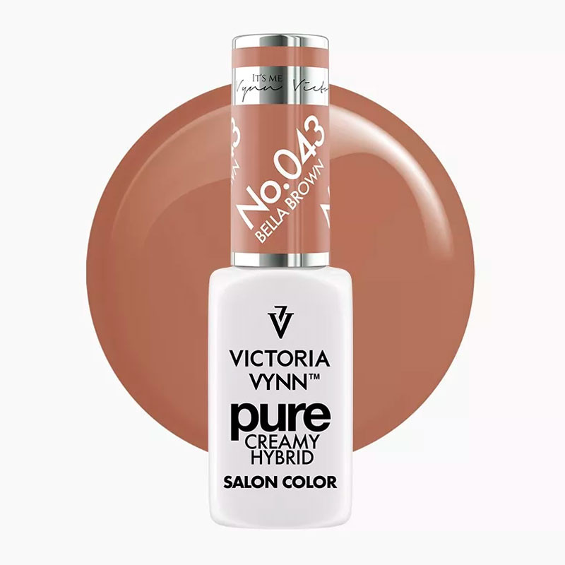 Geelilakka Victoria Vynn PURE CREAMY HYBRID – 043 Bella Brown, 8 ml