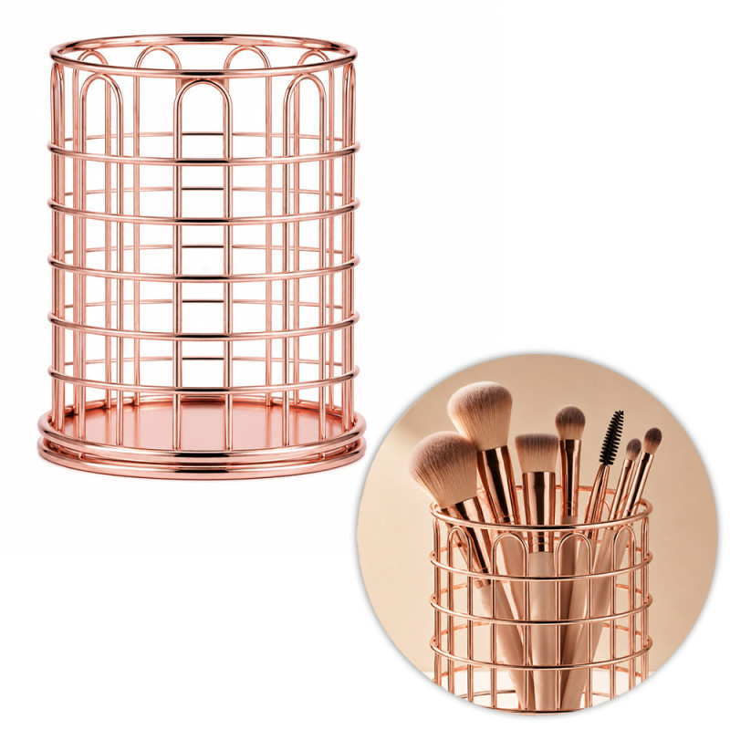 Brush Holder Organizer Rose Gold № 7