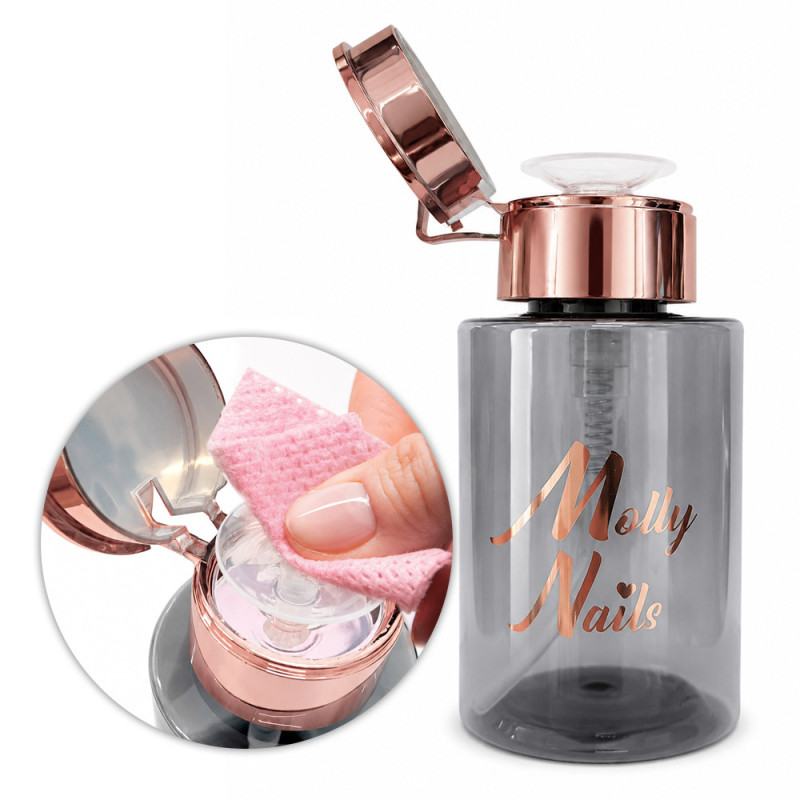 Pump Dispenser MollyNails Black – 200 ml