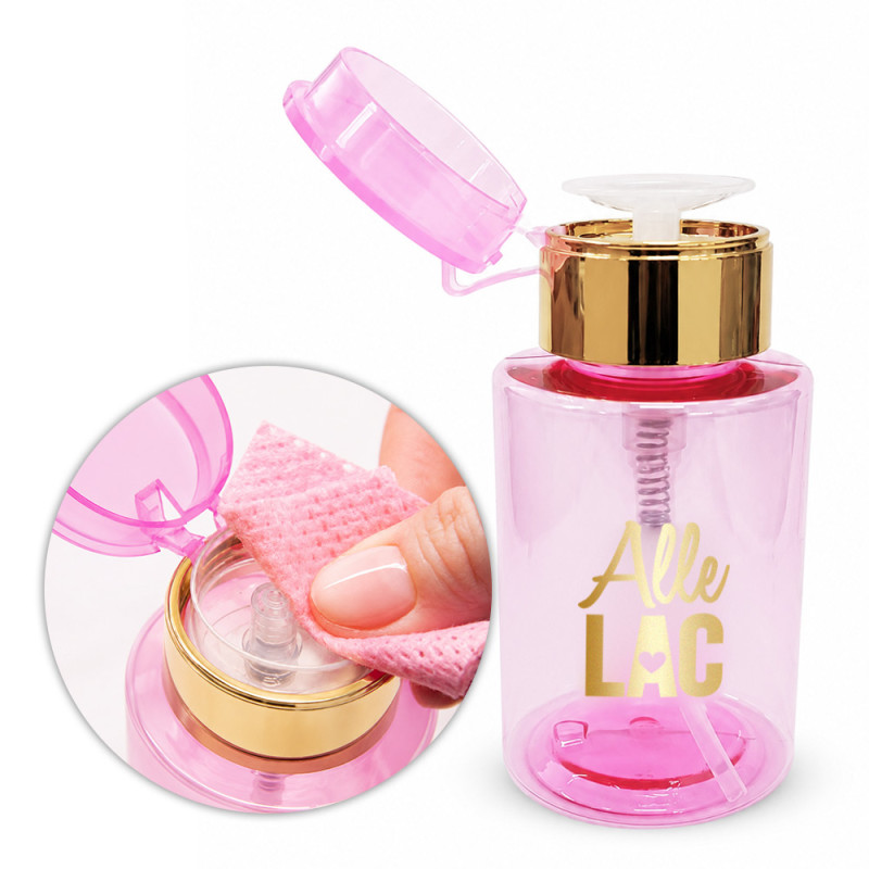 Pump Dispenser AlleLac Pink – 200 ml