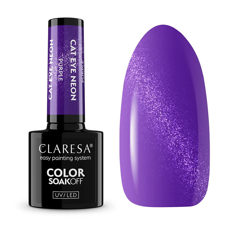 Geellakk Claresa Cat Eye – NEON PURPLE, 5 g