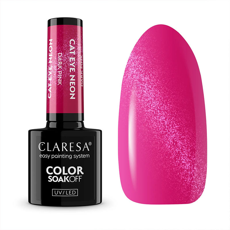 Geelilakka Claresa Cat Eye – NEON DARK PINK, 5 g