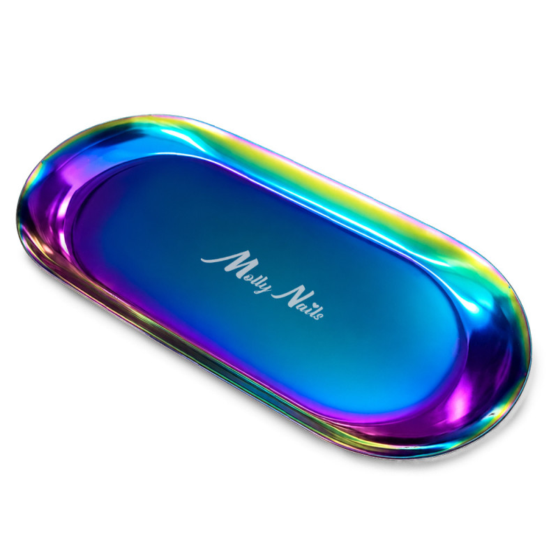 Oval Metal Tool Tray MollyNails Rainbow