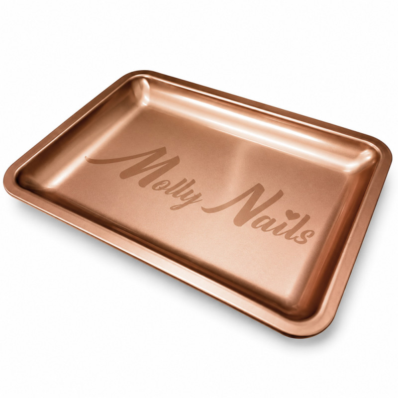 Ristkülikukujuline vasekarva metallalus töövahenditele MollyNails