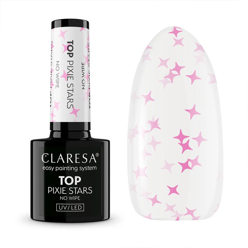 Top Coat No Wipe Claresa PIXIE STARS – 5 g