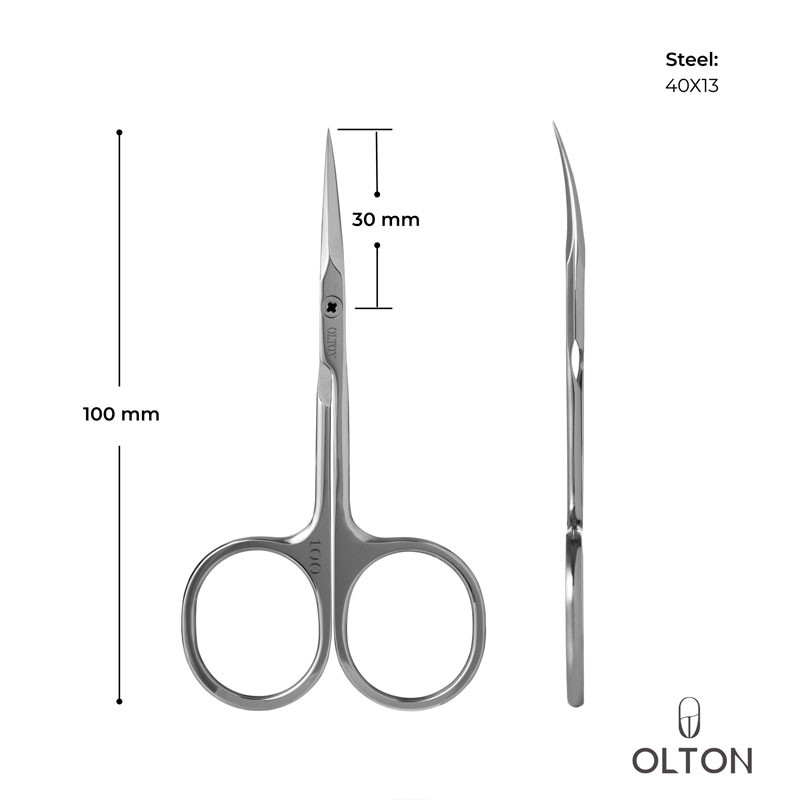 Cuticle Scissors OLTON, 100 mm