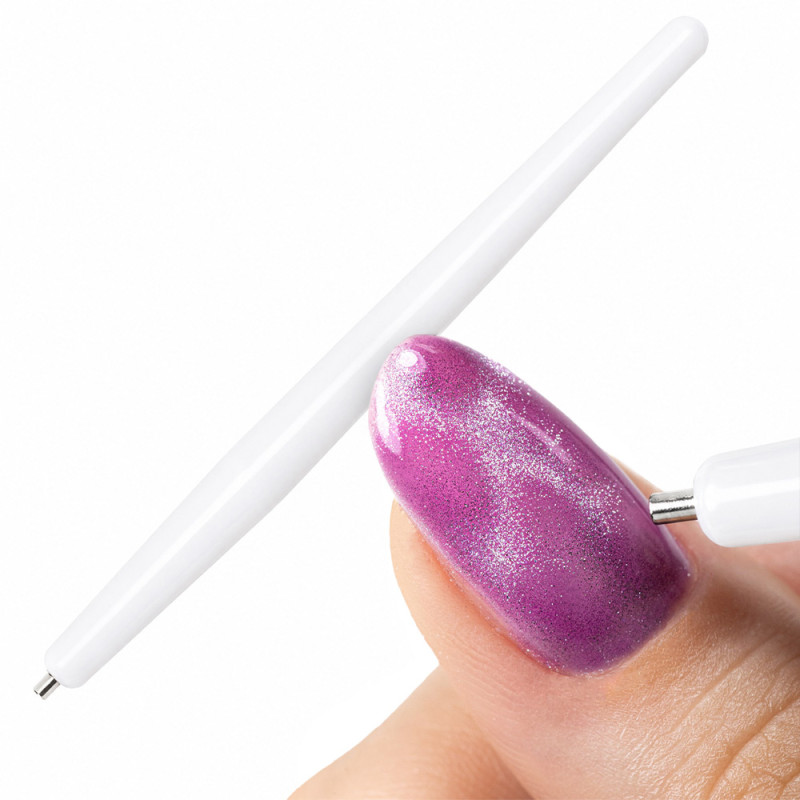 Precision Cat Eye Magnet Pen, White