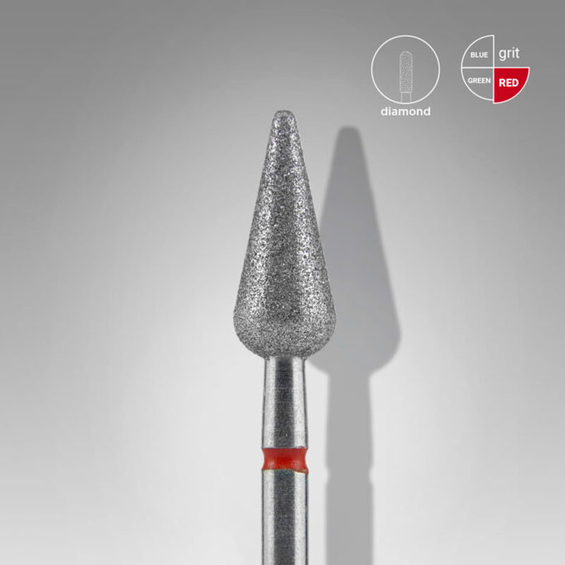 Timantti Terä, punainen, Staleks EXPERT, halkaisija 5 mm, työosa 12 mm