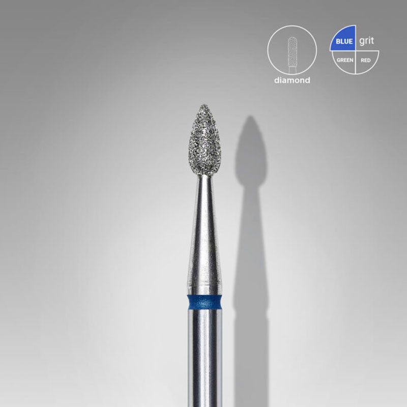 Teemantotsik oliiv Staleks, sinine, läbimõõt 2,3 mm, tööosa 5 mm